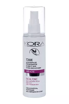 Тоник Кора с АНА и ВНА кислотами д/жир/проблем кожи, 150 мл