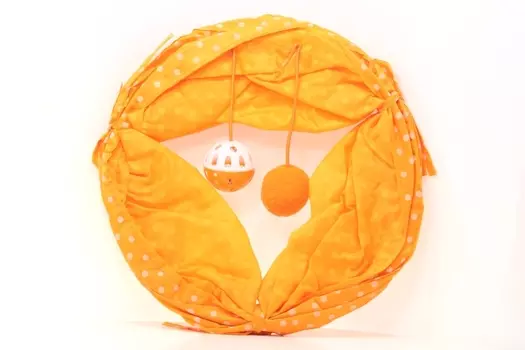 Тоннель Чистый котик д/кошек 50 см оранжевый