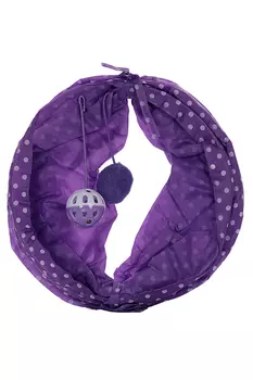 Тоннель Чистый котик д/кошек 50 см фиолетовый