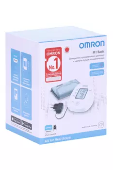 Тонометр автомат Омрон M1 Basic+адаптер
