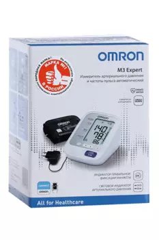 Тонометр автомат Омрон M3 Expert+адаптер+манжета универс