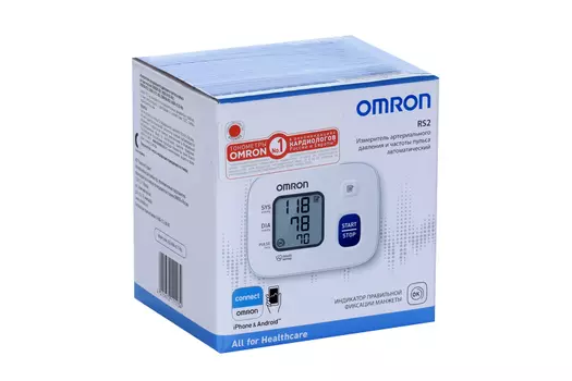 Тонометр автомат Омрон RS2 на запястье