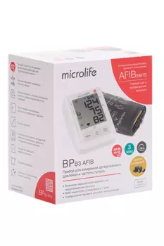 Тонометр Microlife BP B3 AFIB автомат диагност мерцательной аритмии с адапт/манжета M-L(22-42см)