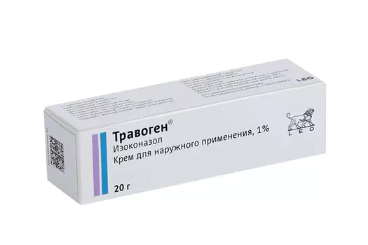 Травоген 1%, 20 г, крем