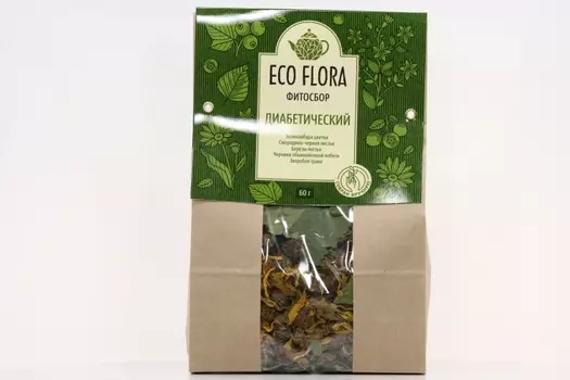 Травяной чай Эко Флора Диабетический, 60 г