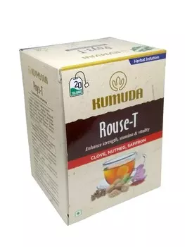 Травяной напиток KUMUDA Роуз-Т повыш женск силу и выносл Гвоздика/Мускатный орех/Шафран, 40 г