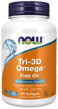 Tri-3D Omega NOW, 1 562 мг, 90 шт, капсулы