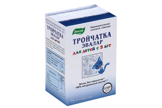 Тройчатка Эвалар д/детей, 3,6 г, 10 шт, порошок
