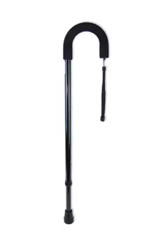 Трость AMRUS AMCC31 BK инвалидная телескопич металл с закругл рукояткой черн