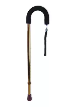 Трость AMRUS AMCC31 BR инвалидная телескопич металл с закругл рукояткой бронз