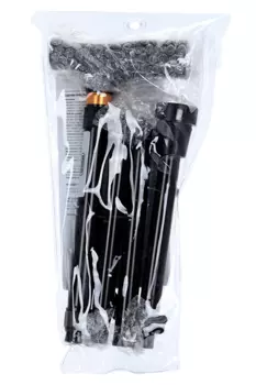 Трость BRONIGEN инвалидная складная регулируемая прогулочная опорная с упс черный