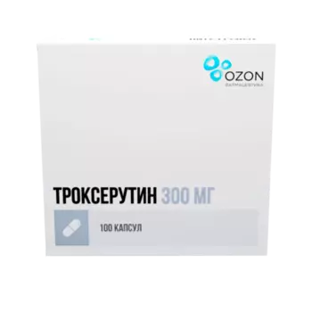 Троксерутин 300 мг, 100 шт, капсулы