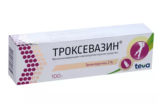 Троксевазин 2%, 100 г, гель для наружного применения