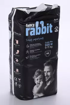 Трусики Fancy Rabbit for home M (6-11кг), 44 шт