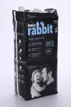Трусики Fancy Rabbit for home XL (12-22 кг), 44 шт