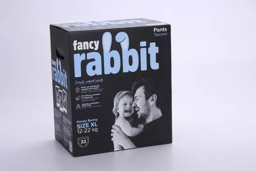 Трусики Fancy Rabbit XL (12-22 кг), 32 шт