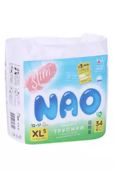 Трусики Nao Slim ультратонкие XL (12-17 кг), 34 шт