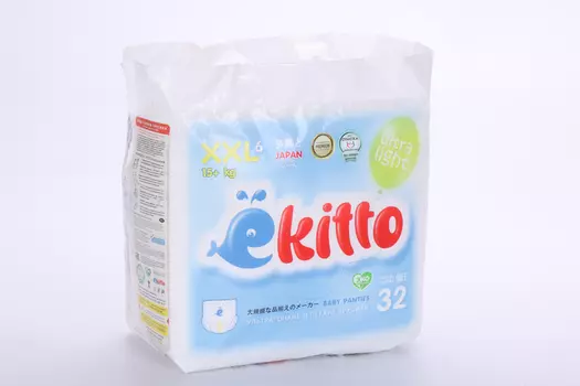 Трусики-подгузники Ekitto Premium Comfort Ultra Light XXL (15+ кг), 32 шт