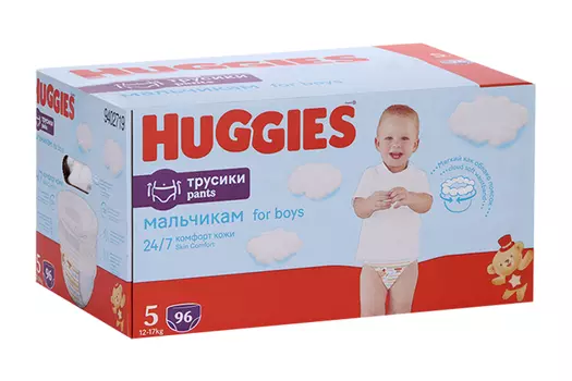 Трусики-подгузники Хаггис Дисней Бокс д/мал 5 (12-17 кг), 96 шт