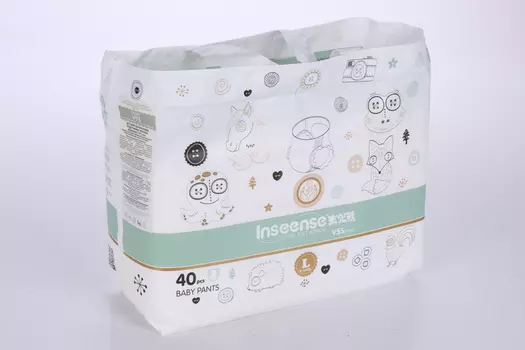 Трусики-подгузники Inseense V5S L (9-14кг), 40 шт, салат