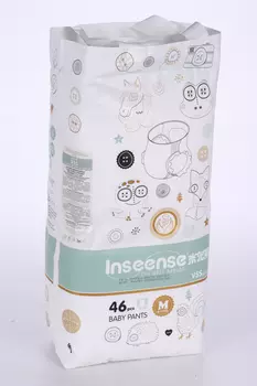 Трусики-подгузники Inseense V5S M (6-11кг), 46 шт, салат
