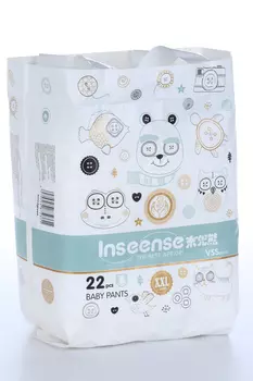 Трусики-подгузники Inseense V5S XXL (15+ кг), 22 шт, салат