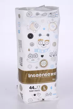 Трусики-подгузники Inseense V6 L (9-14кг), 44 шт, золот