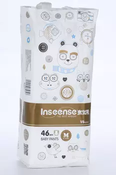 Трусики-подгузники Inseense V6 M (6-11кг), 46 шт, золот