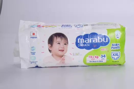 Трусики-подгузники MARABU XXL (15+ кг), 34 шт