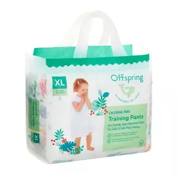 Трусики-подгузники Offspring XL (12-20 кг), 30 шт, Джунгли