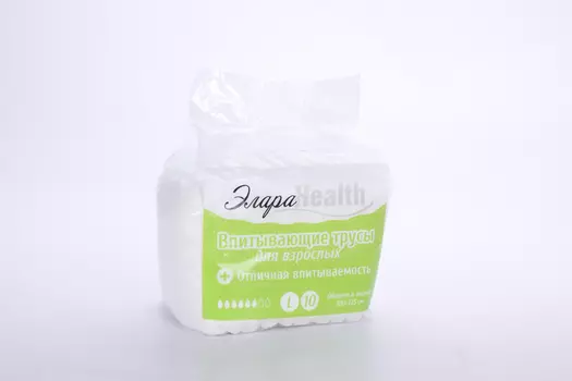 Трусы Элара Health д/взрослых впитывающие р L (100-135 см), 10 шт