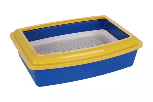 Туалет ВАКА д/кошек глубокий полный комплект 43х32,5х12 см синий