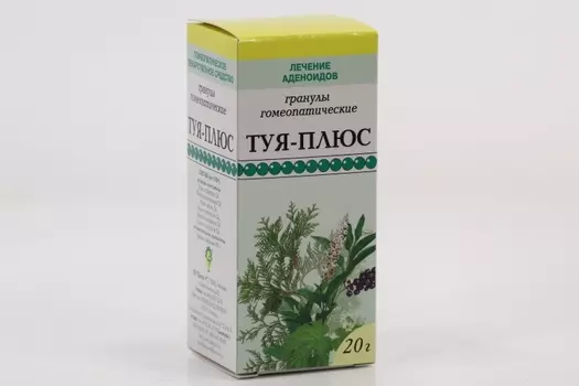 Туя-плюс, 20 г, гранулы гомеопатические