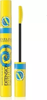 Тушь EVELINE Eхtension Volume д/ресниц с эффектом Push-Up х10 черный 10 мл