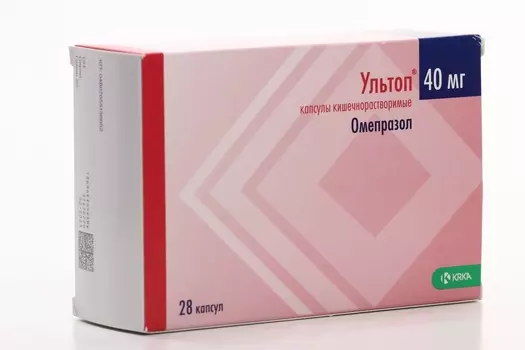 Ультоп 40 мг, 28 шт, капсулы