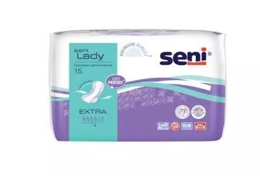 Урологические прокладки д/женщин Seni LADY Extra, 15 шт