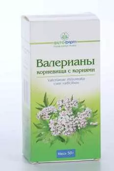 Валериана, 50 г, сырье растительное измельченное