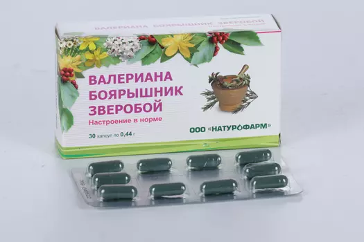 Валериана/боярышник/зверобой, 30 шт, капсулы