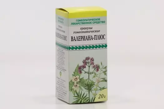 Валериана-плюс, 20 г, гранулы гомеопатические