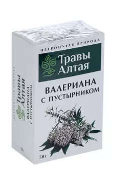 Валерианы корни с пустырником серии Алтай, 50 г