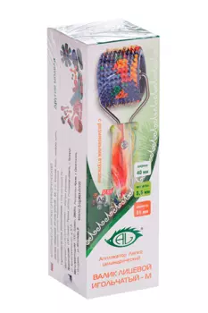 Валик Аппликатор Ляпко лицевой игольчатый М шаг иглы 3,5 размер 40х51 мм зеленый