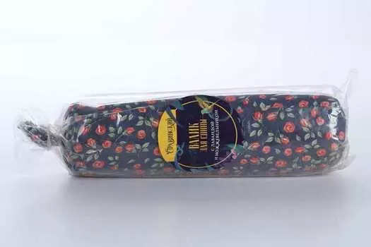 Валик Травы Горного Крыма д/фитнеса можжевелово-лавандовый антистресс 35х9 см темно-синий