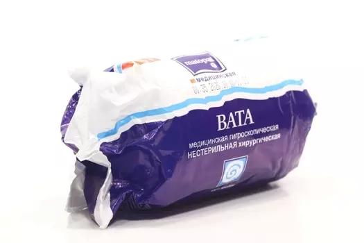 Вата Матопат н/стер/хлопковая/хирург рулон, 100 г