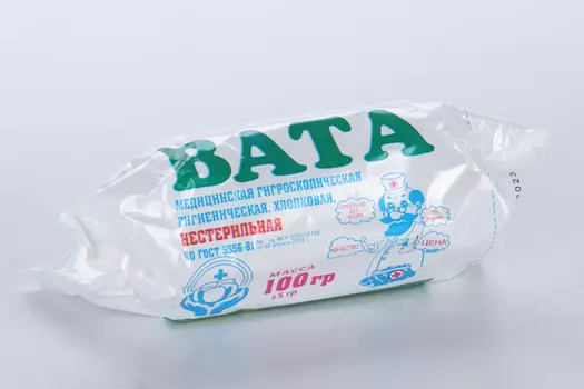 Вата н/с гигиен, 100 г, Лейко