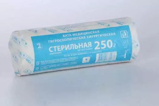 Вата стер хирург, 250 г, Лейко