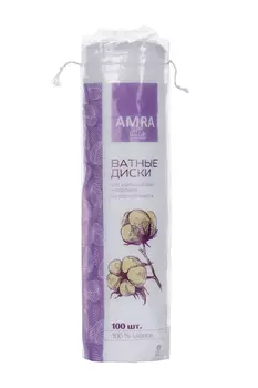 Ватные диски Амра, 100 шт