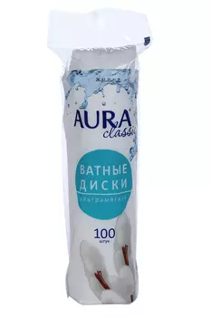 Ватные диски Аура классик, 100 шт