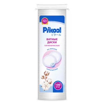 Ватные диски гиг Пикул, 100 шт