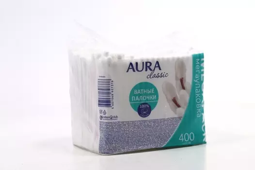 Ватные палочки Аура, 400 шт