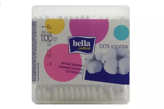 Ватные палочки Бэлла, 100 шт, изд мед назн